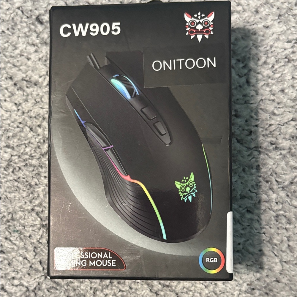 CW905 RGB Gaming Mouse - Black